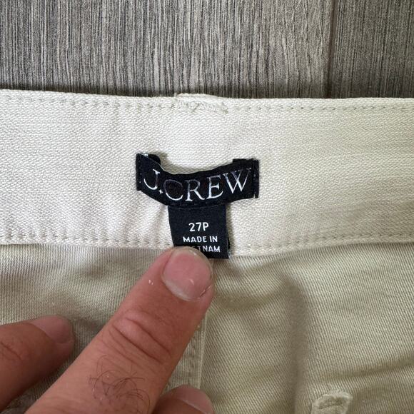 J.crew Petite Camp-Pocket Wide-Leg Slubby Pant Womens P27 Cream CI937 Mid Rise - Picture 6 of 12